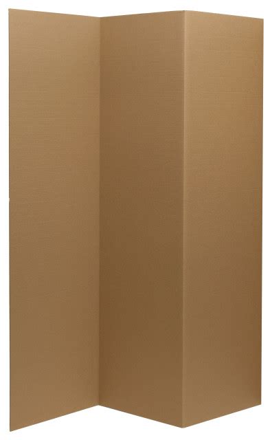 6' Tall Brown Cardboard Room Divider - Contemporary - Screens And Room ...