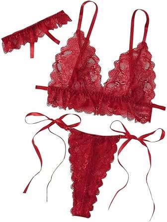 Qqqqc Lingerie Intimo Da Donna Sexy Lingerie Femminile Prospettiva Pizzo Reggiseno Senza Fili