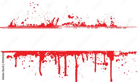 Blood splatter border Stock Vector | Adobe Stock