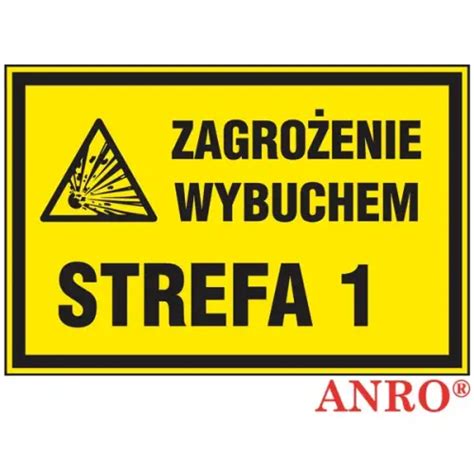 Znak uzupełniający gaz Zagrożenia wybuchem strefa 1 200x300 płyta