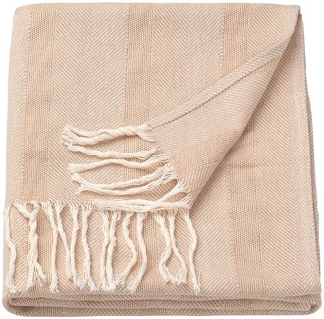 Плед 130х170 IKEA GERHILD (ИКЕА Герхильд), бежевый купить на OZON по ...