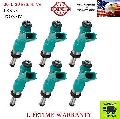 OEM 6X Fuel Injectors For TOYOTA 2013 16 Avalon 2016 Tacoma 3 5L V6