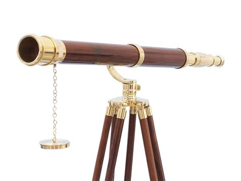 Wholesale Floor Standing Brass/Wood Galileo Telescope 65" Model Ship ...