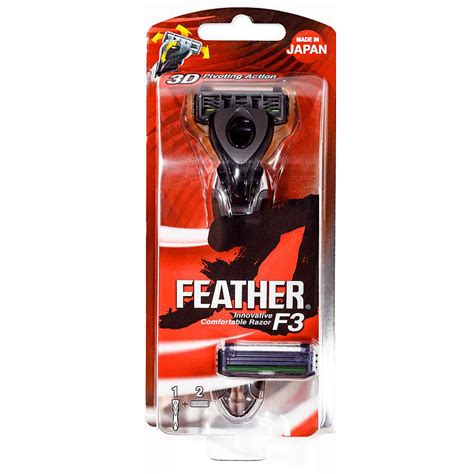 FEATHER Станок бритвенный с тройным лезвием и защитой для мягкого ...