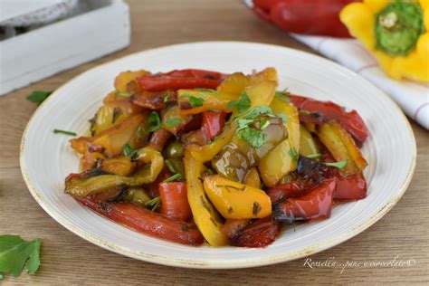 Peperoni In Agrodolce Ricetta Piatto Contorno O Antipasto In Padella