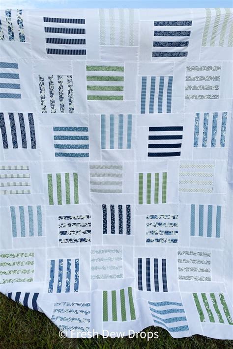 Very Easy Honey Bun Strips Quilt Pattern Nantucket Summer