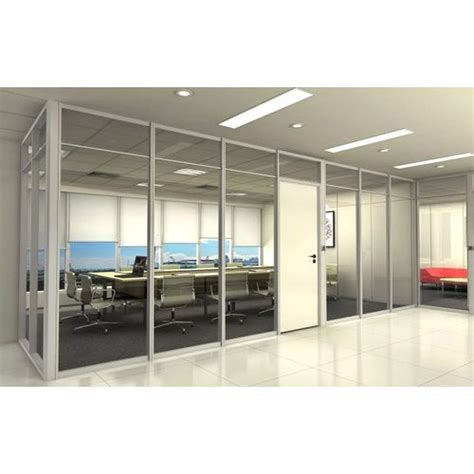 Silver Aluminum Office Partition At Square Feet In Gurugram Id