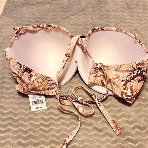 Shade Shore Swim Shade Shore Snake Skin Pattern Bikini Top Nwt