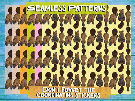 Playful Platypus Seamless Pattern Vol 2 Graphic By Doodle With Karin