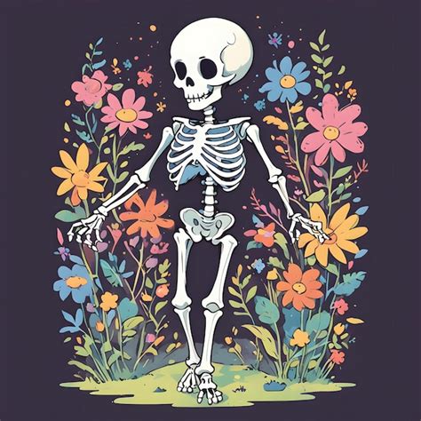 premium ai image skeleton design