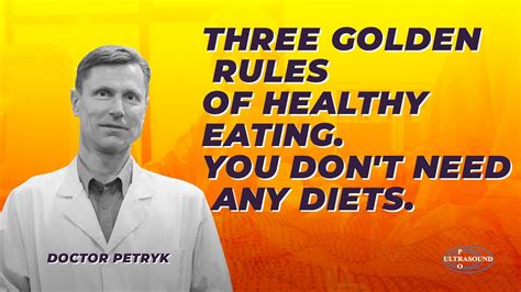 Three Golden Rules Of Healthy Eating You Don T Need Any Diets Youtube