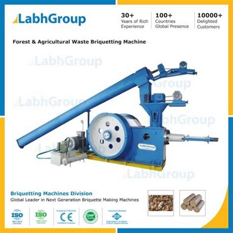 Forestry Waste Briquetting Machine Production Capacity Kg Hr