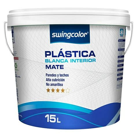 Swingcolor Pintura Para Paredes Y Techos Blanco 15 L Mate BAUHAUS