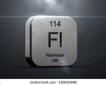 Flerovium Element Periodic Table Series Stock Illustration