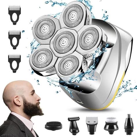 Rasoir Lectrique Pour Hommes Chauves Tondeuse Barbe Rechargeable