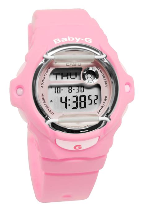 Casio BG169R 4 Baby G Whale Series Digital Dial Pink Resin Band Watch