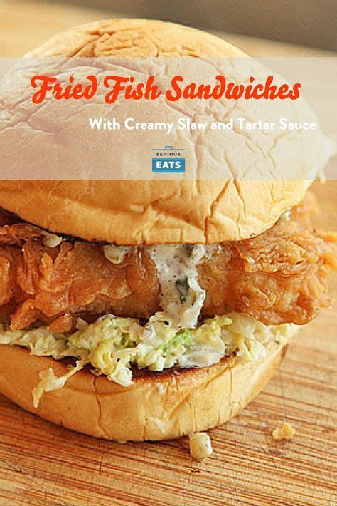 Fried Fish Sandwiches With Creamy Slaw And Tartar Sauce Recipe Recipe