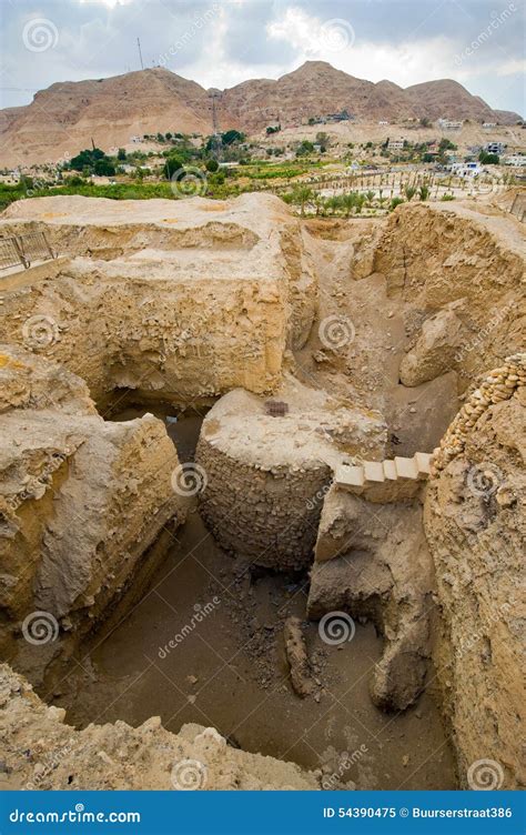 Jericho: Remains Of Towers And Town Walls Stock Photo | CartoonDealer ...