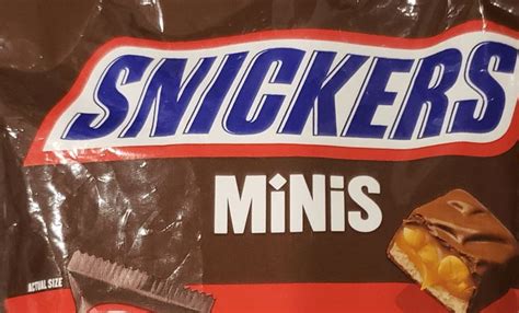 How many calories in Snickers Minis? Full nutrition facts for Snickers ...