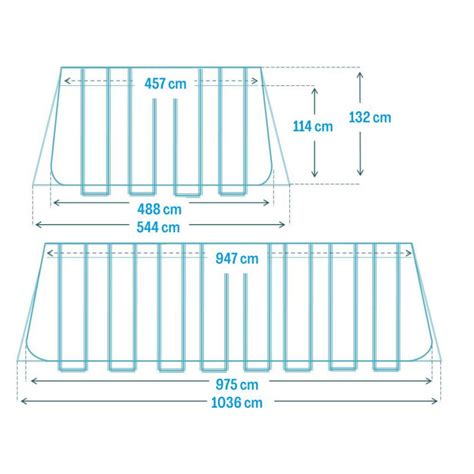 Basen Ultra XTR Rectangular Frame 975x488x132 zestaw 21w11 Intex 26378