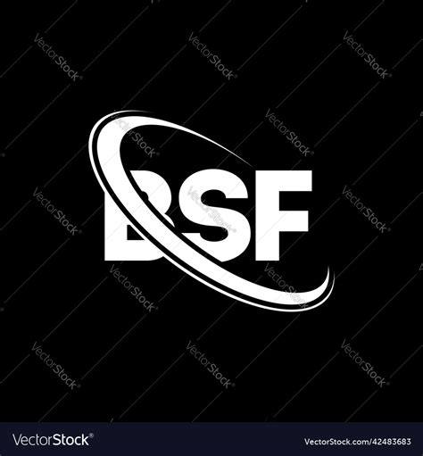 Bsf Logo Letter Design Royalty Free Vector Image