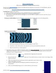 PhET Waves Interference 1 .docx - Waves Interference This‌‌l‌esson‌‌is ...