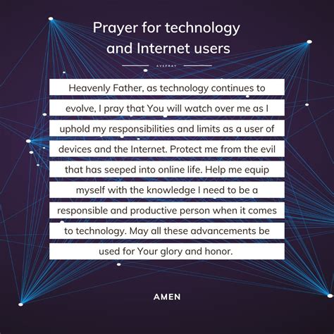 Prayer for technology and Internet users – AvePray