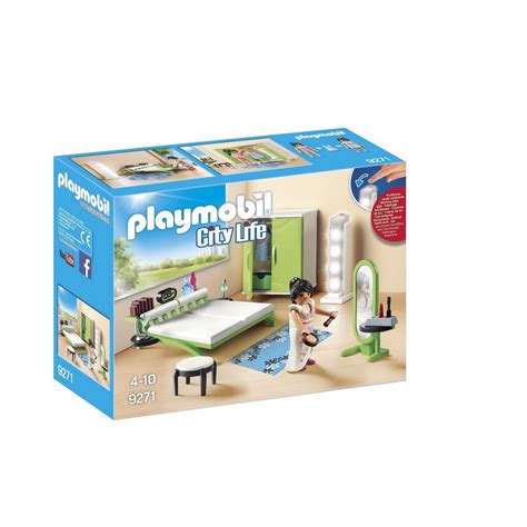 Playmobil City Life Chambre Avec Espace Maquillage Pas Cher