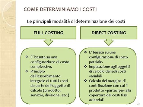 Analisi E Contabilita Dei Costi Le Nostre