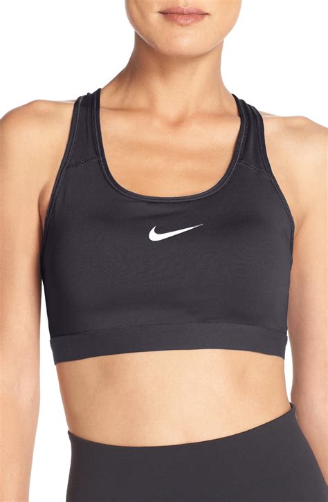 Lyst Nike Pro Classic Dri Fit Padded Sports Bra In Black