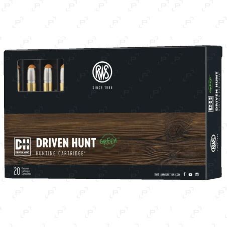 Cartouches De Grande Chasse RWS DRIVEN HUNT GREEN Armurerie Pisteurs