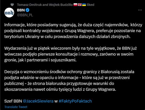 Dawid Kamizela on Twitter Okej skoro BBN PL informuje o tym że