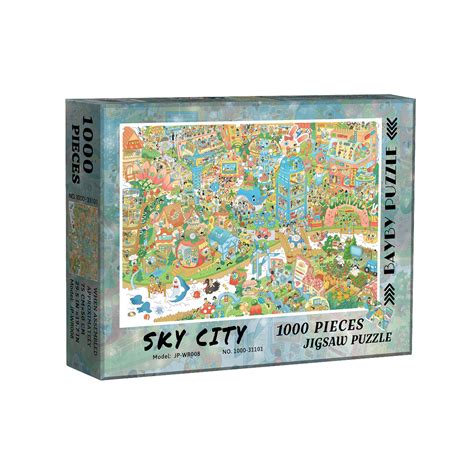 "Sky City" 1000 Pieces Water Resistant Jigsaw Puzzles Anime | Bayby ...