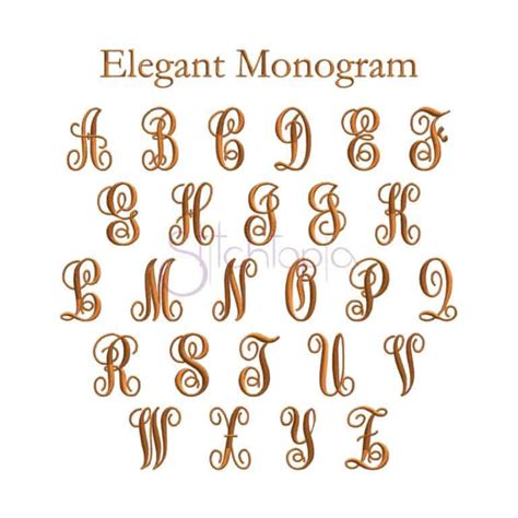 Monogram Embroidery Font Bundle 10 Fonts Stitchtopia