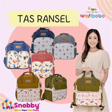 Jual Snobby Tas Bayi Ransel Saku Motif Cria Jolly Bearly Emily Series