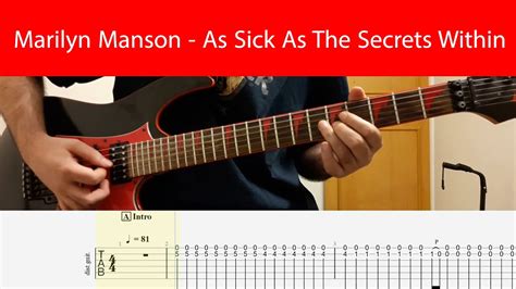 Marilyn Manson As Sick As The Secrets Within Guitar Cover With Tabs