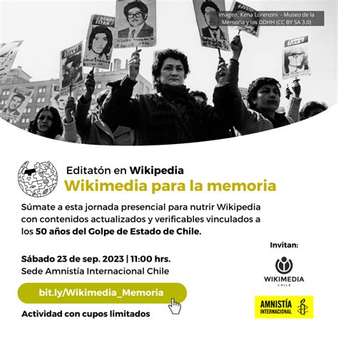 Editatón en Wikipedia por los 50 años del Golpe de Estado en Chile 50