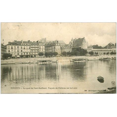 Carte Postale Ancienne 44 NANTES Quai Port Maillard 1908 Cartes