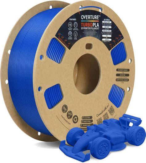 Amazon OVERTURE Turbo PLA Filament 1 75mm Rapid PLA Filament High