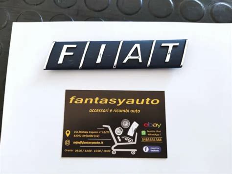 Fiat Punto Scritta Fregio Posteriore Sigla Logo Cromato Sigla Fiat