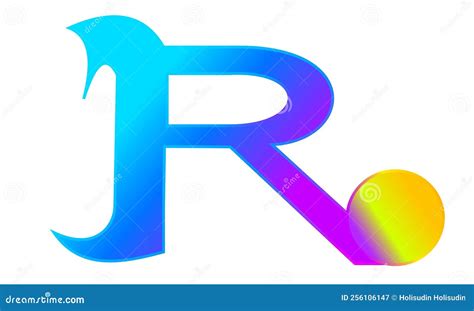 Letter R and Circle Logo Design Stock Illustration - Illustration of ...