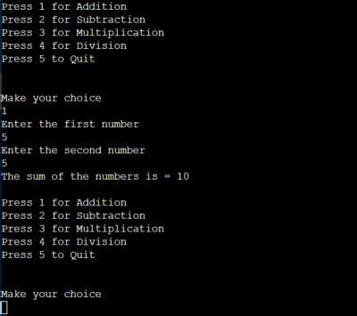 Menu Driven Program In Java Program With Explanation