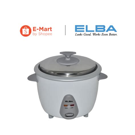 ELBA 2 8L Traditional Rice Cooker ERC 2866T White Shopee Malaysia