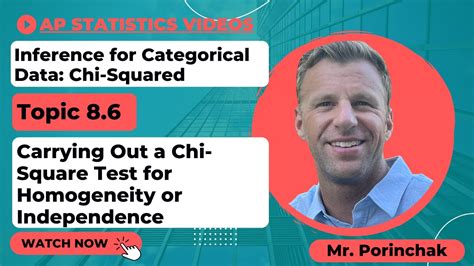 AP Statistics Topic 8 6 Carrying Out A Chi Square Test For Homogeneity