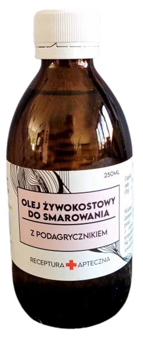 OLEJ ŻYWOKOSTOWY Z PODAGRYCZNIKIEM 250 ml podagra dna SklepZdrowie24h pl