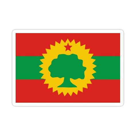 "Flag of the Oromo People (Oromoo)" Sticker for Sale by Tonbbo | Flag ...