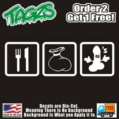 Eat A Bag Of Funny Diecut Vinyl Window Decal Sticker Car Truck Suv Jdm