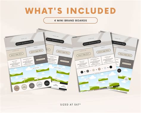 Branding Kit Template Mood Board Template Branding Package - Etsy