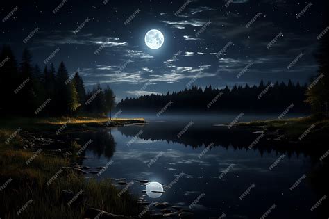 Premium Photo | Moonlit marvels desktop wallpaper images