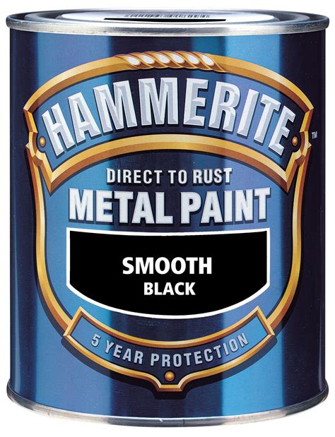 Hammerite Black Gloss Metal paint, 0.75L | Departments | TradePoint